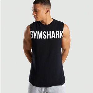 Gymshark cut off tank top, size M.